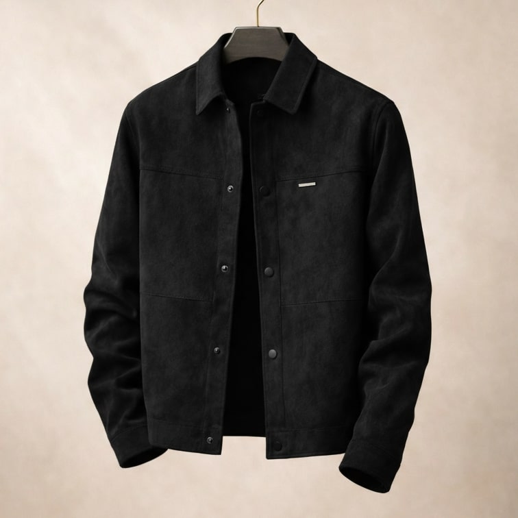 Marco Suede Texture Leather Jacket