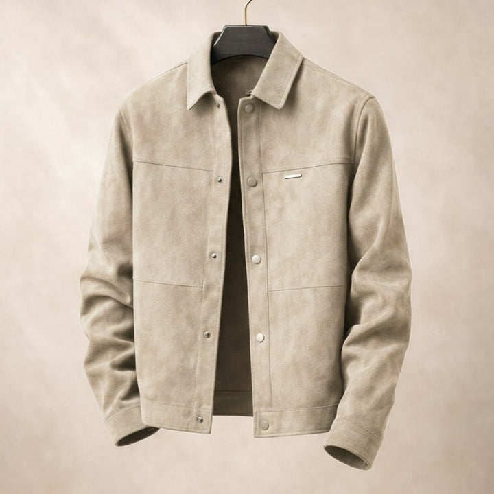Marco Suede Texture Leather Jacket