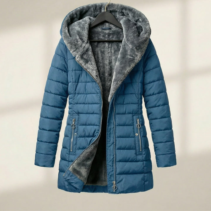 Caterina Hooded Quilted Coat