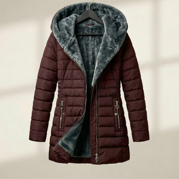 Caterina Hooded Quilted Coat