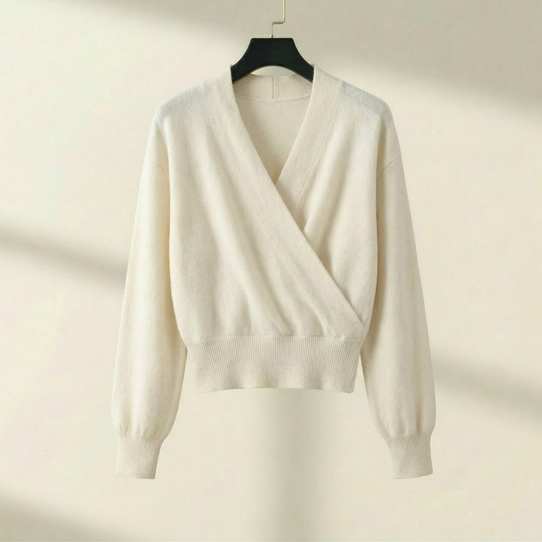 Lucia Wool Wrap Sweater