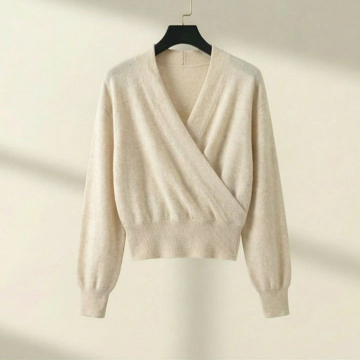 Lucia Wool Wrap Sweater