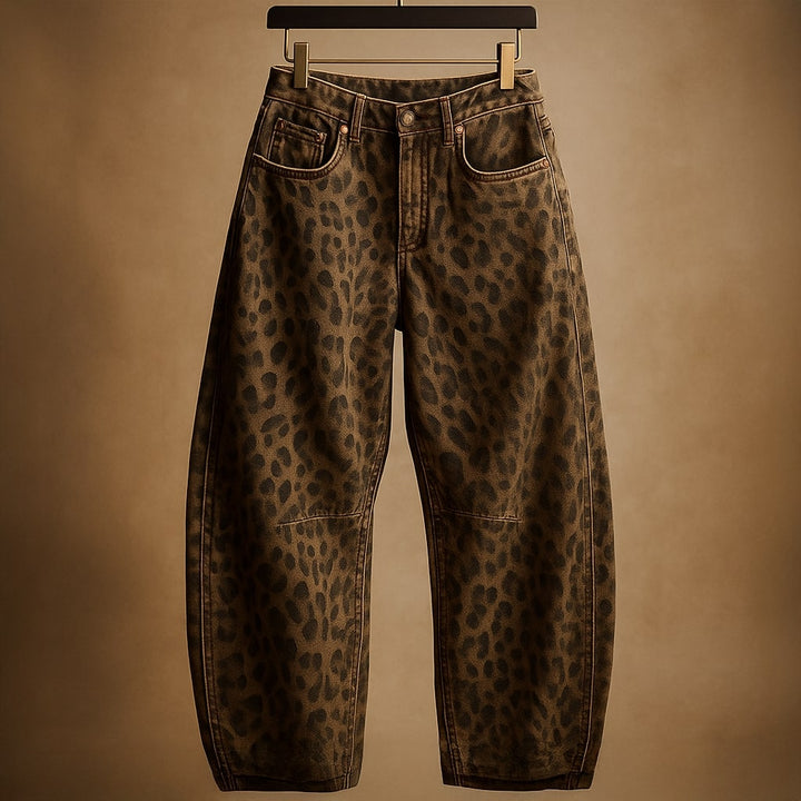 Bianca Printed Denim Trousers