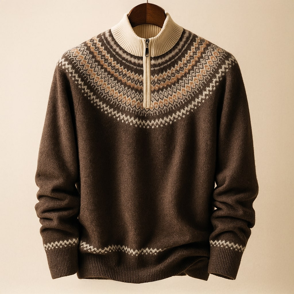 Sergio Wool Half-Zip Sweater