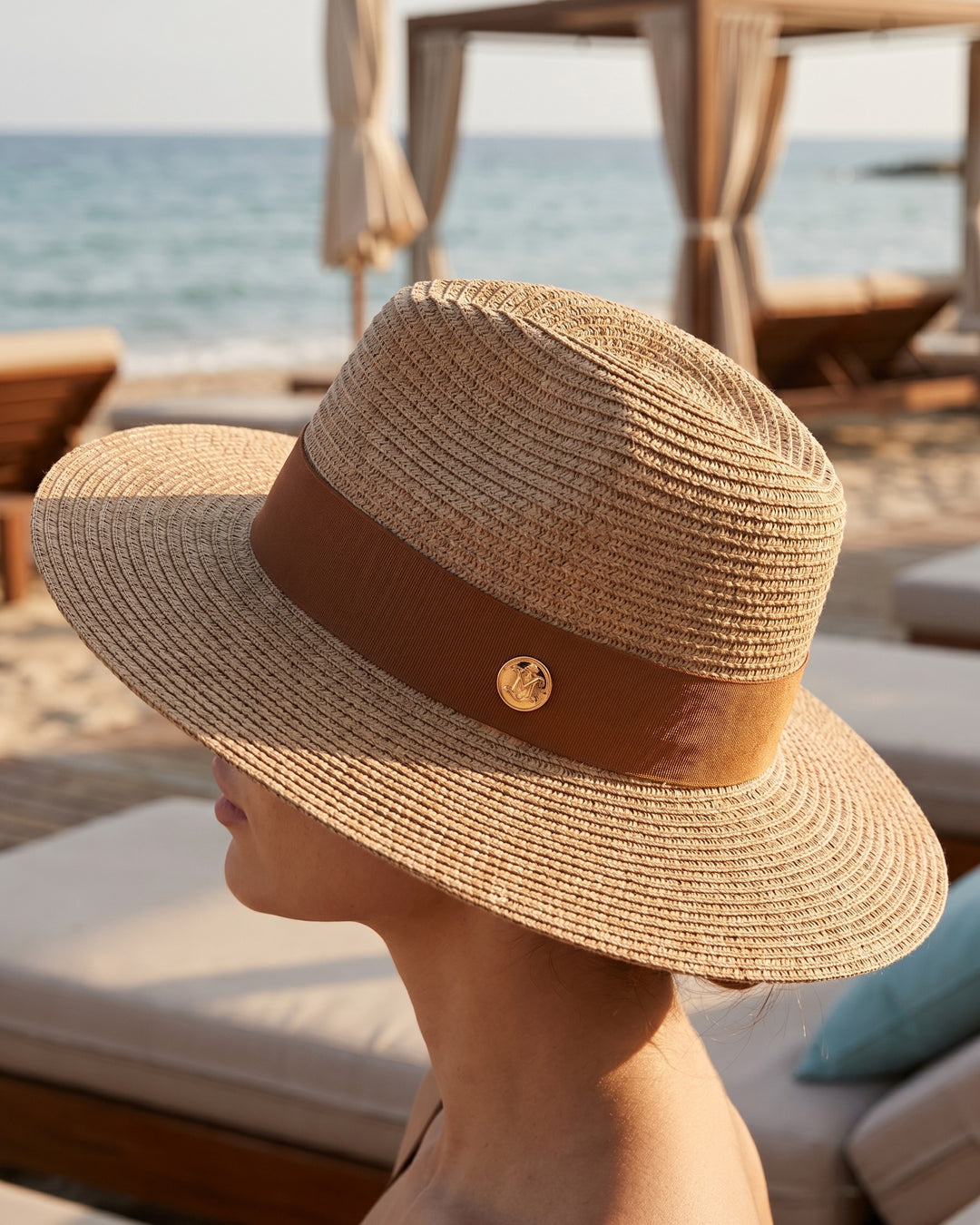 Giovanni Straw Wide-Brim Hat