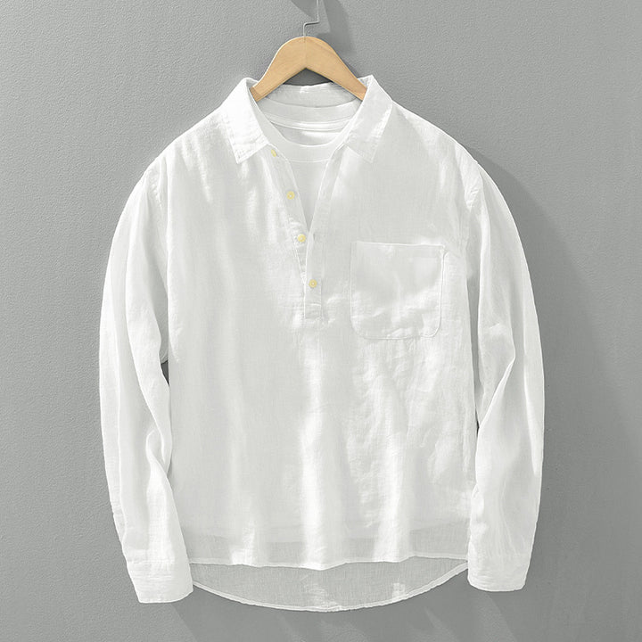 Leone Linen Popover Shirt