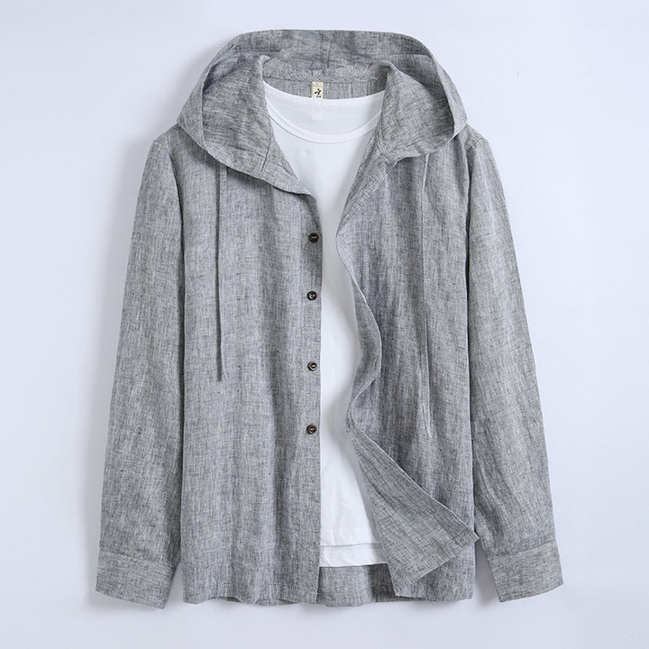 Lazaro Hooded Linen Shirt