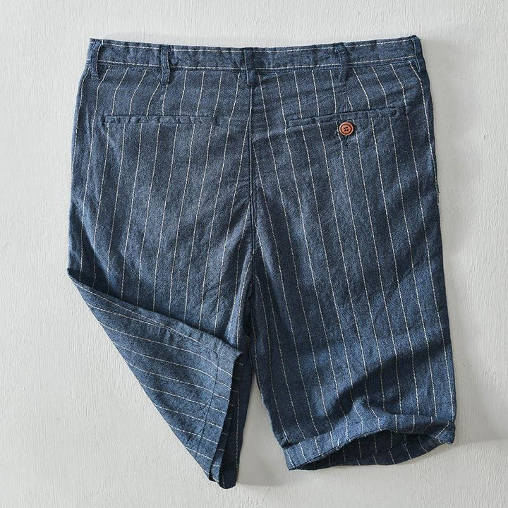 Alonso Striped Linen Shorts