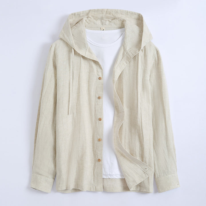 Lazaro Hooded Linen Shirt
