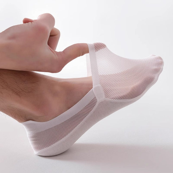 Enzo Cotton Mesh No-Show Socks
