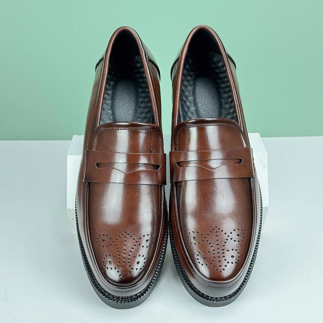 Vittorio Leather Penny Loafers
