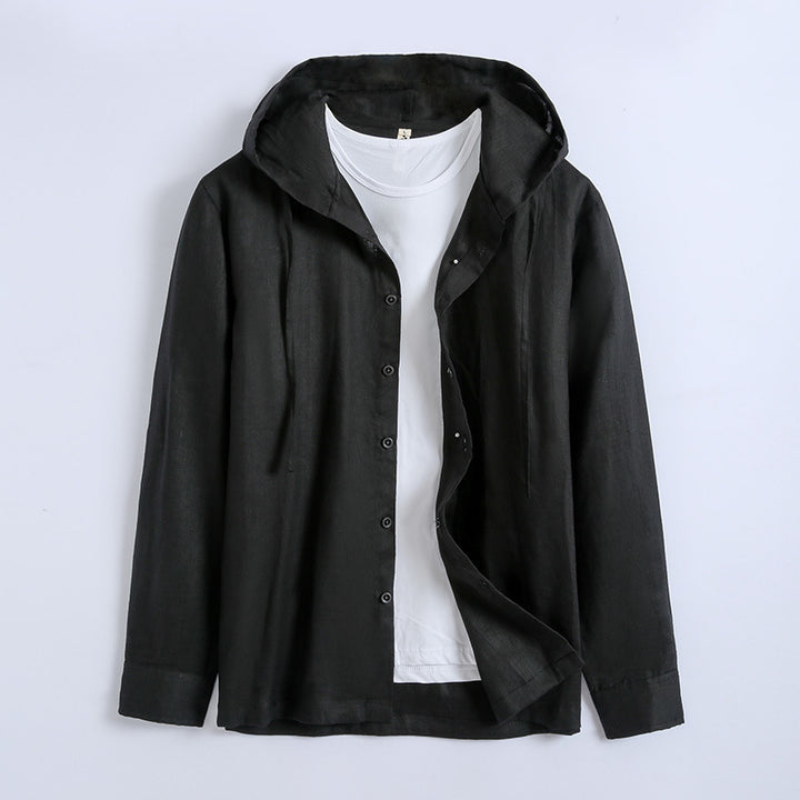 Lazaro Hooded Linen Shirt