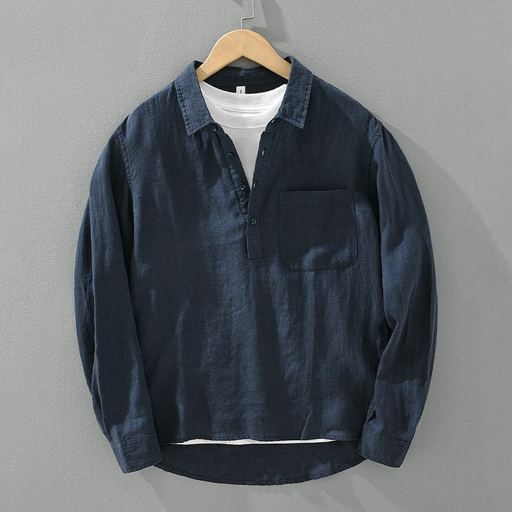 Leone Linen Popover Shirt