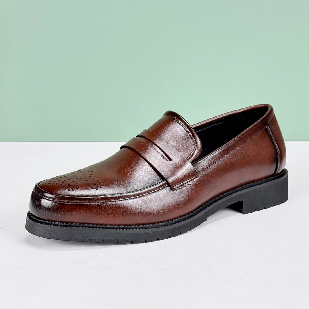 Vittorio Leather Penny Loafers