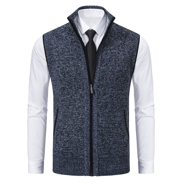 Enzo Knitted Zip Vest