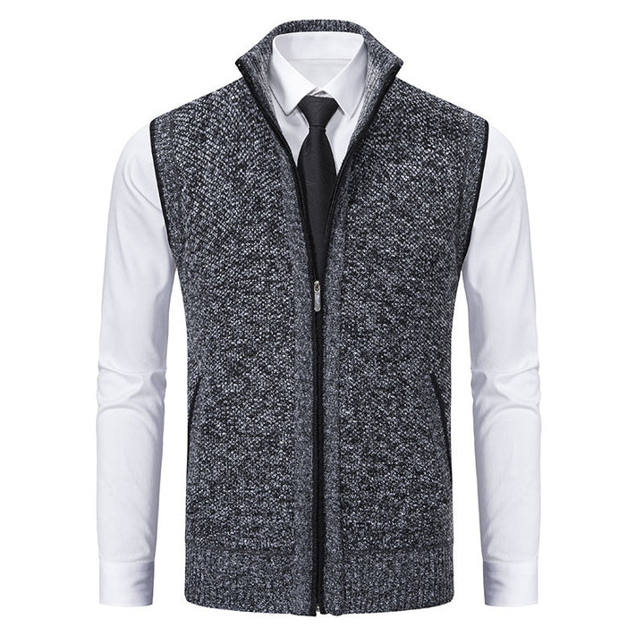 Enzo Knitted Zip Vest