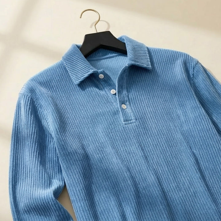 Enzo Ribbed Knit Polo