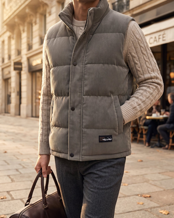 Zeno Corduroy Puffer Vest