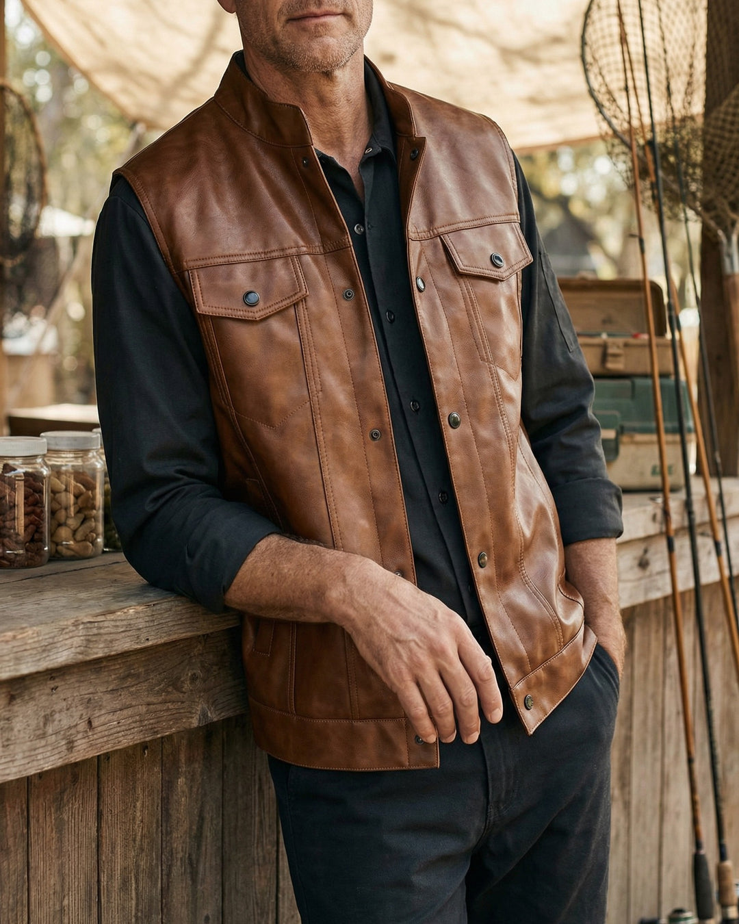 Ricardo Leather Vest