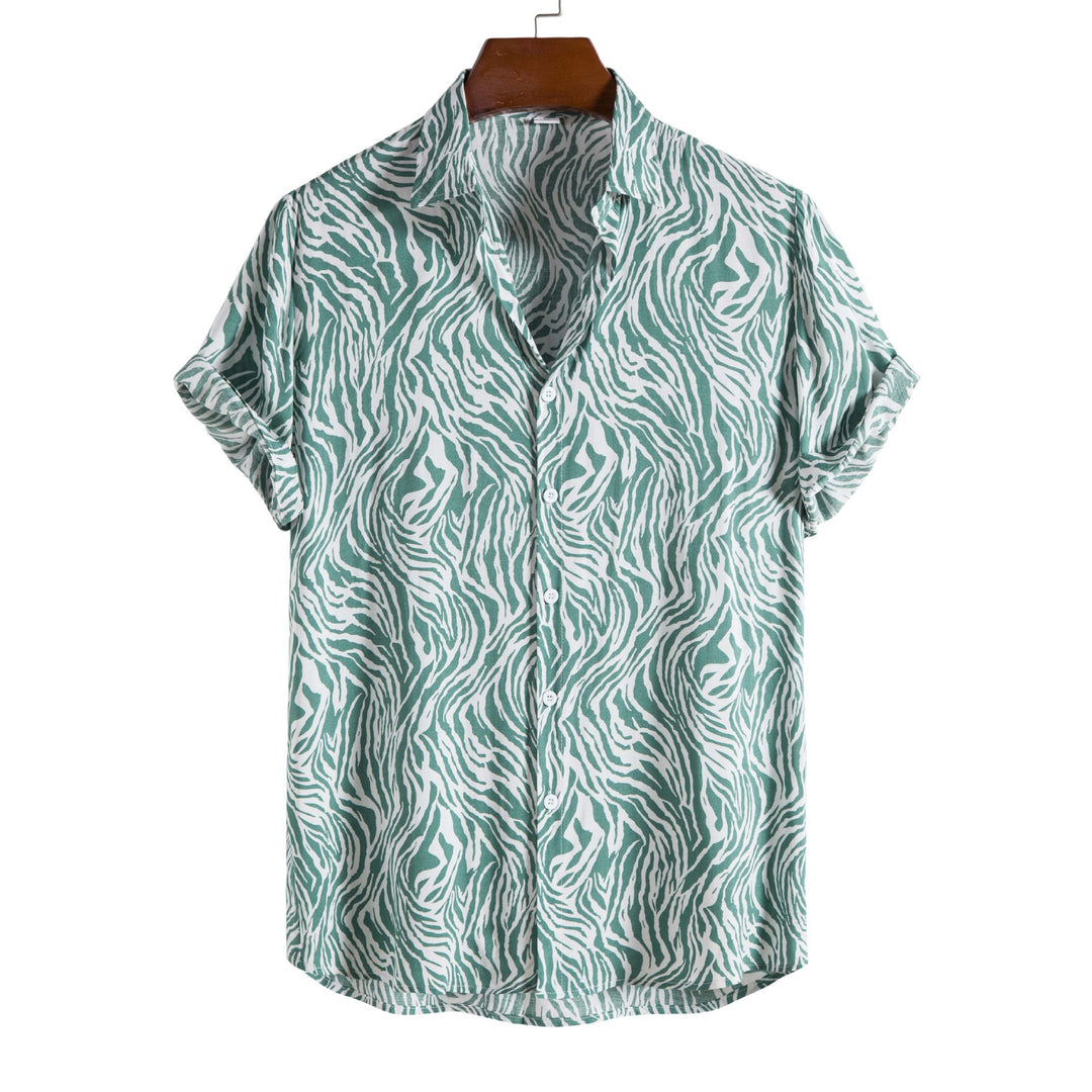 Claudio Tiger‑Print Camp Shirt