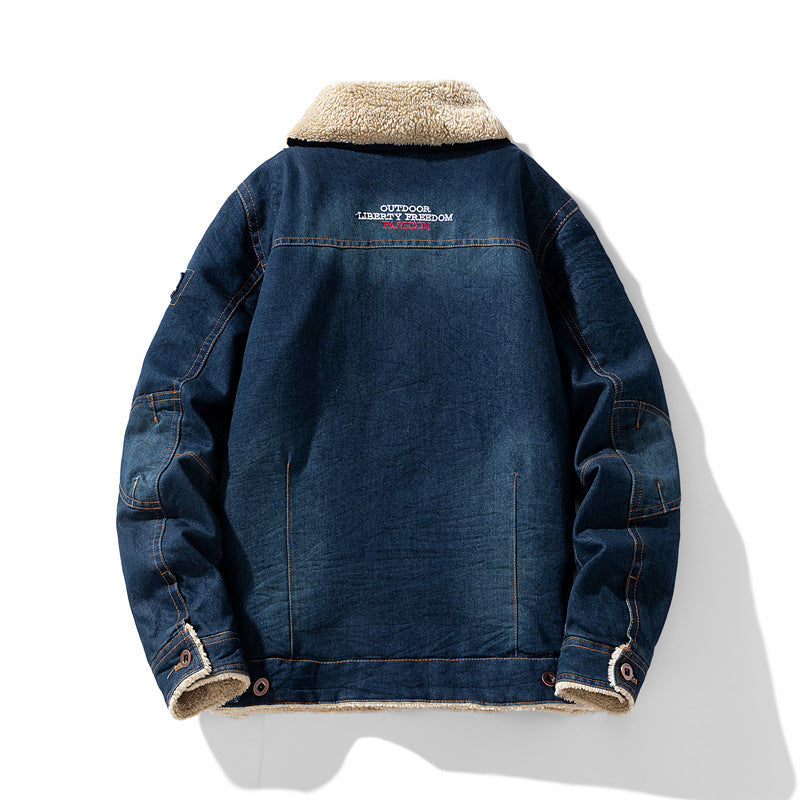 Maurizio Sherpa-Lined Denim Jacket