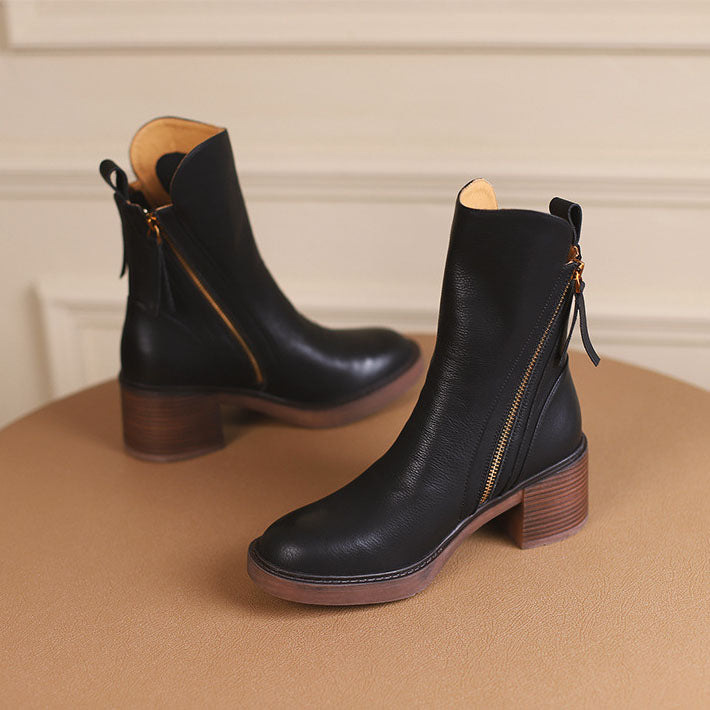 HARPER BLOCK HEEL BOOTS