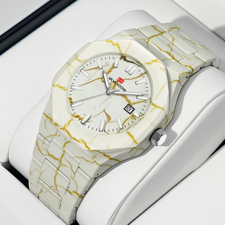 Marceau Marble Dial Watch