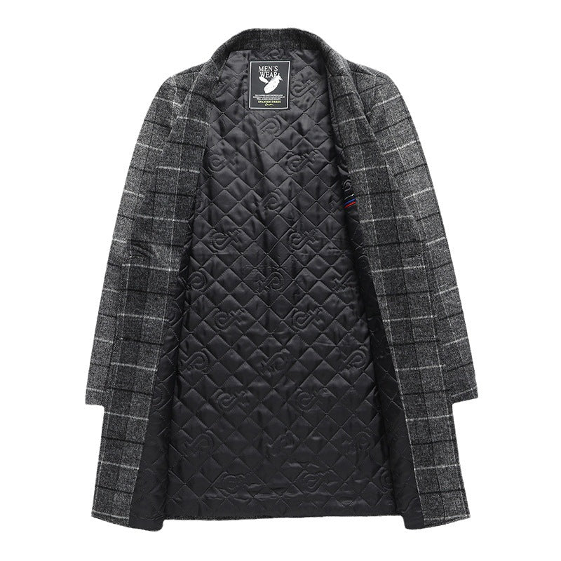 Marcello Plaid Overcoat