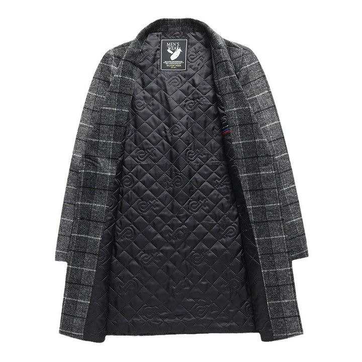 Marcello Plaid Overcoat