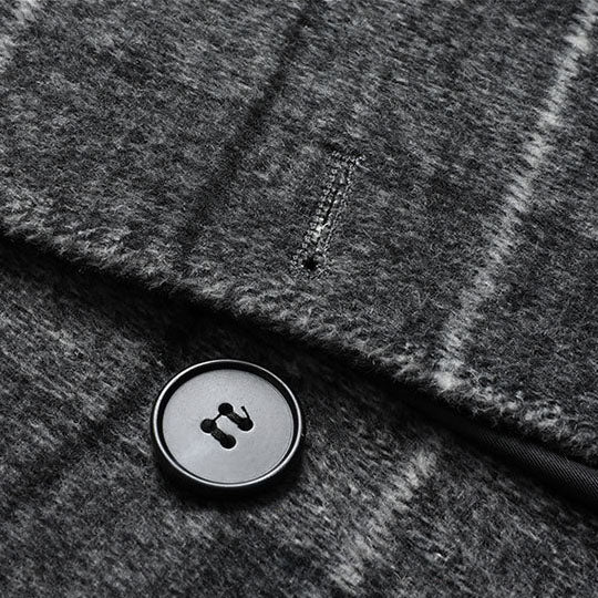 Marcello Plaid Overcoat
