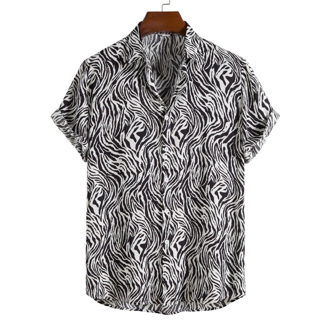 Claudio Tiger‑Print Camp Shirt