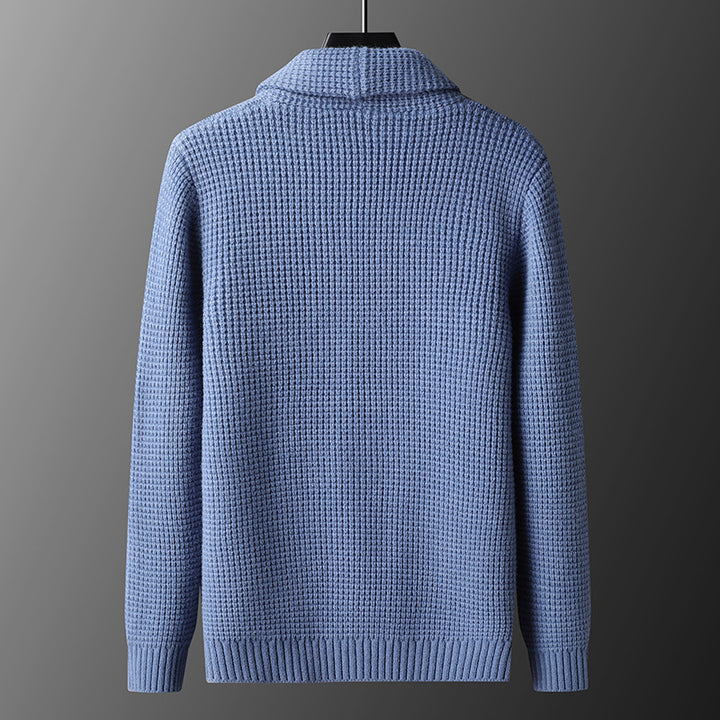 Lorenzo Waffle-Knit Cardigan