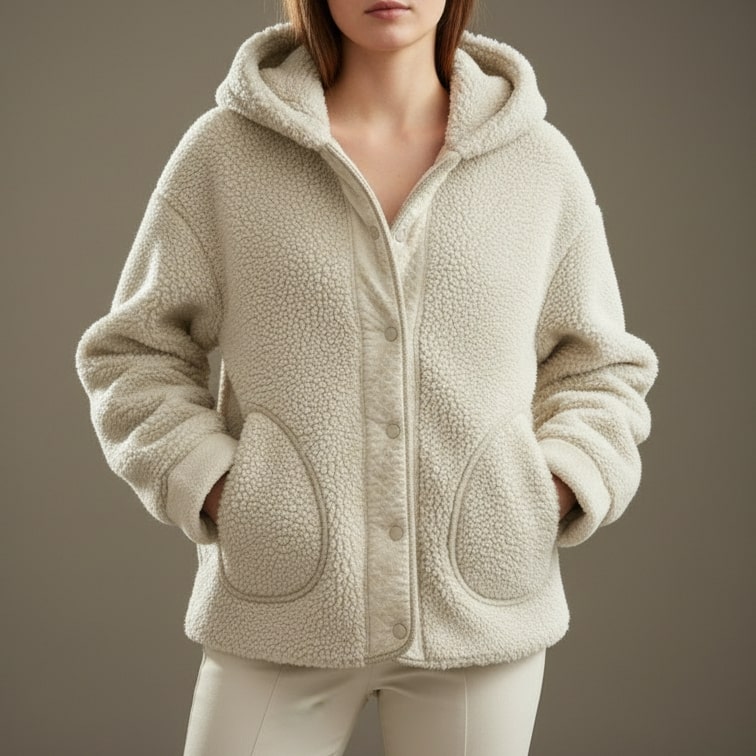 Allegra Plush Hooded Jacket