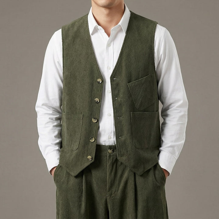 Marcello Cotton Vest & Trouser Set