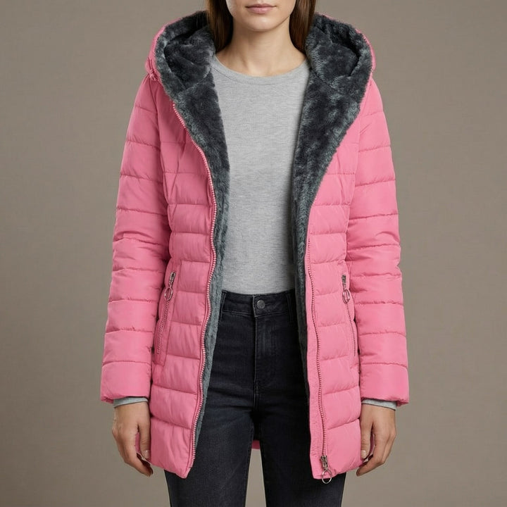 Caterina Hooded Quilted Coat