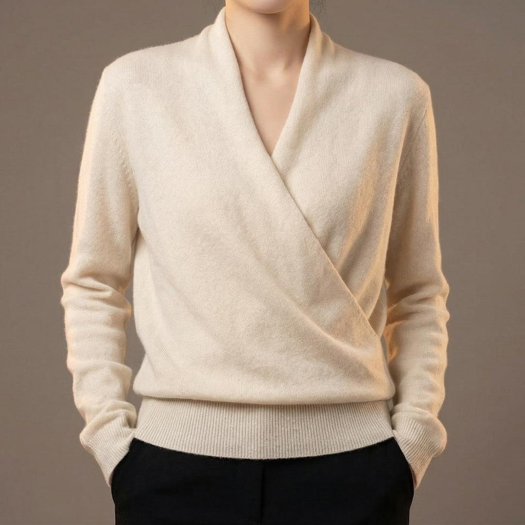Lucia Wool Wrap Sweater