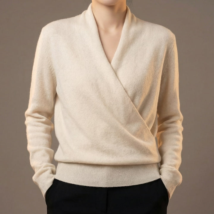 Lucia Wool Wrap Sweater