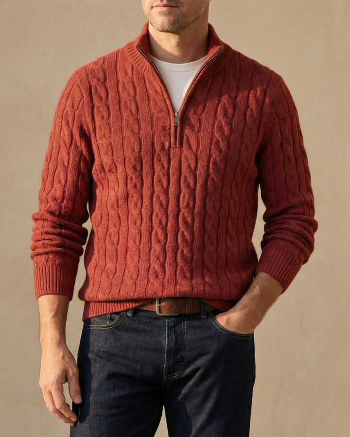 Alessandro Cotton Quarter-Zip Sweater