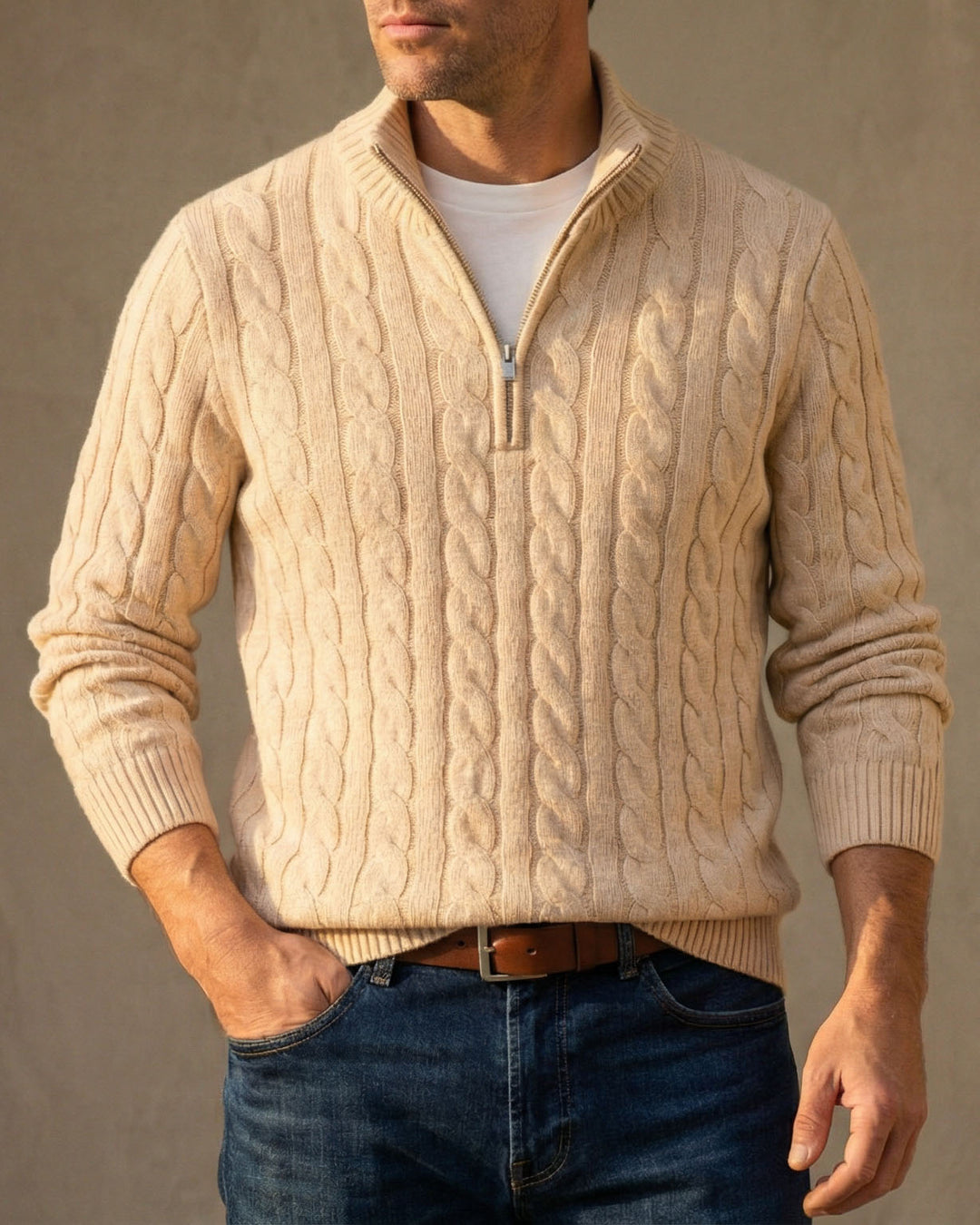 Alessandro Cotton Quarter-Zip Sweater