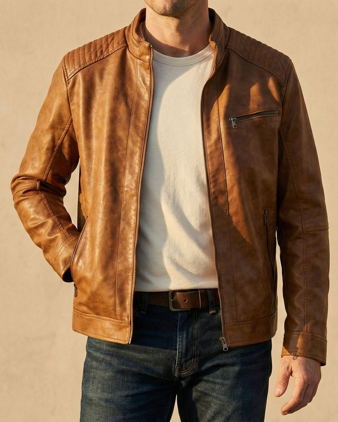 Ricardo Faux Leather Jacket