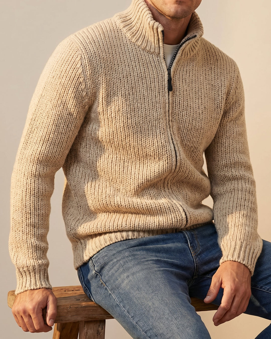 Dante Cotton-Blend Zip Cardigan
