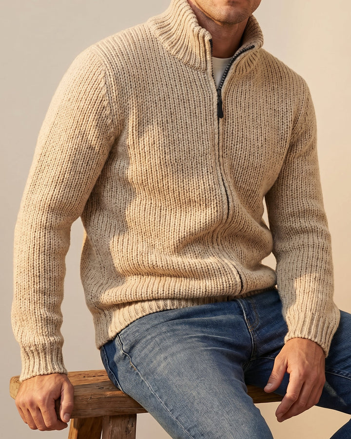 Dante Cotton-Blend Zip Cardigan