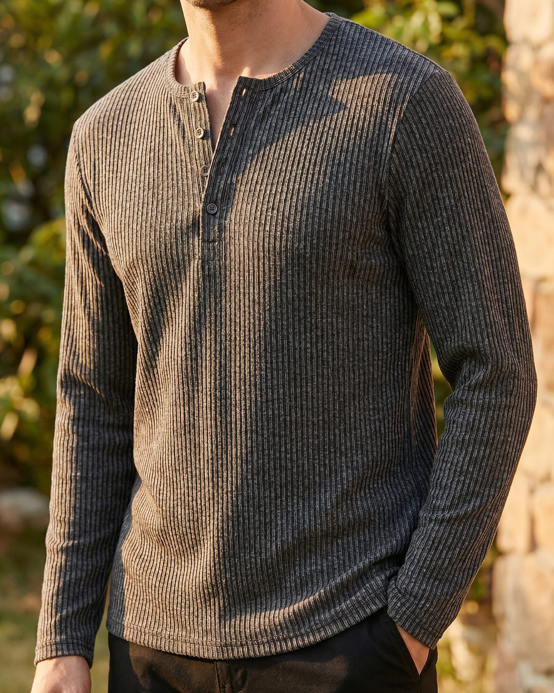 Bernardo Ribbed Henley