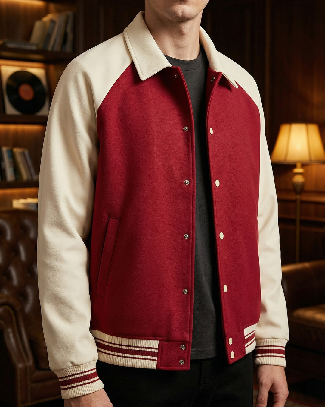 Giorgio Cotton-Blend Varsity Jacket