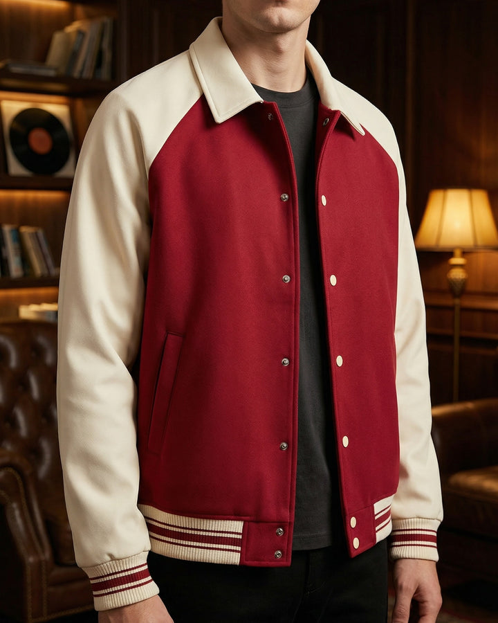 Giorgio Cotton-Blend Varsity Jacket