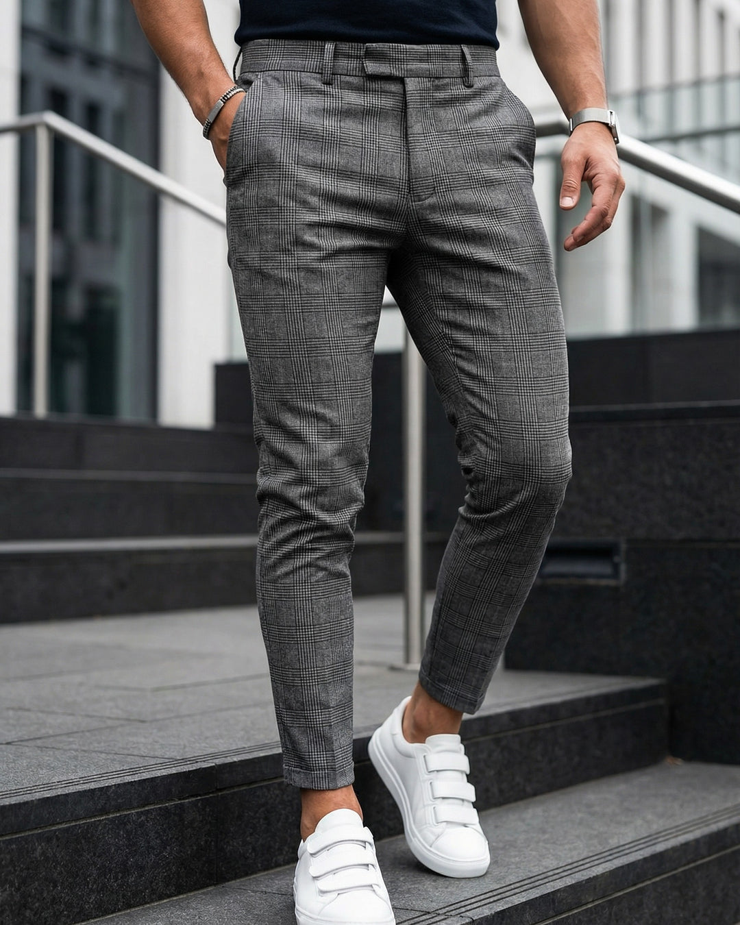 Dario Plaid Trousers