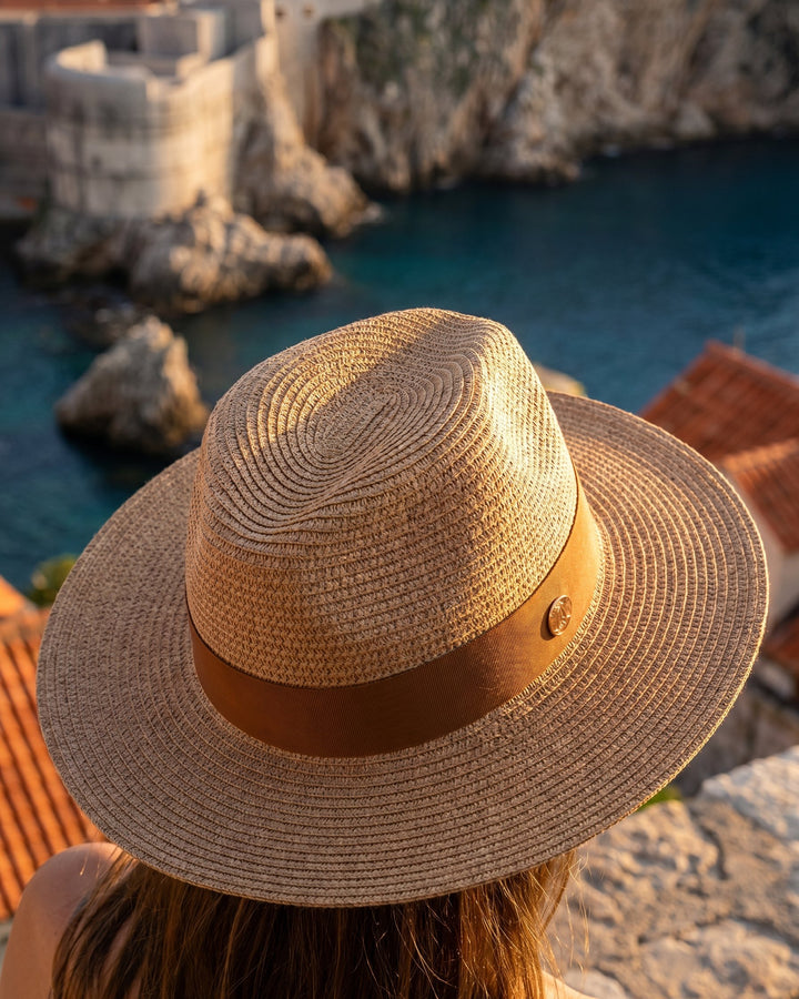 Giovanni Straw Wide-Brim Hat