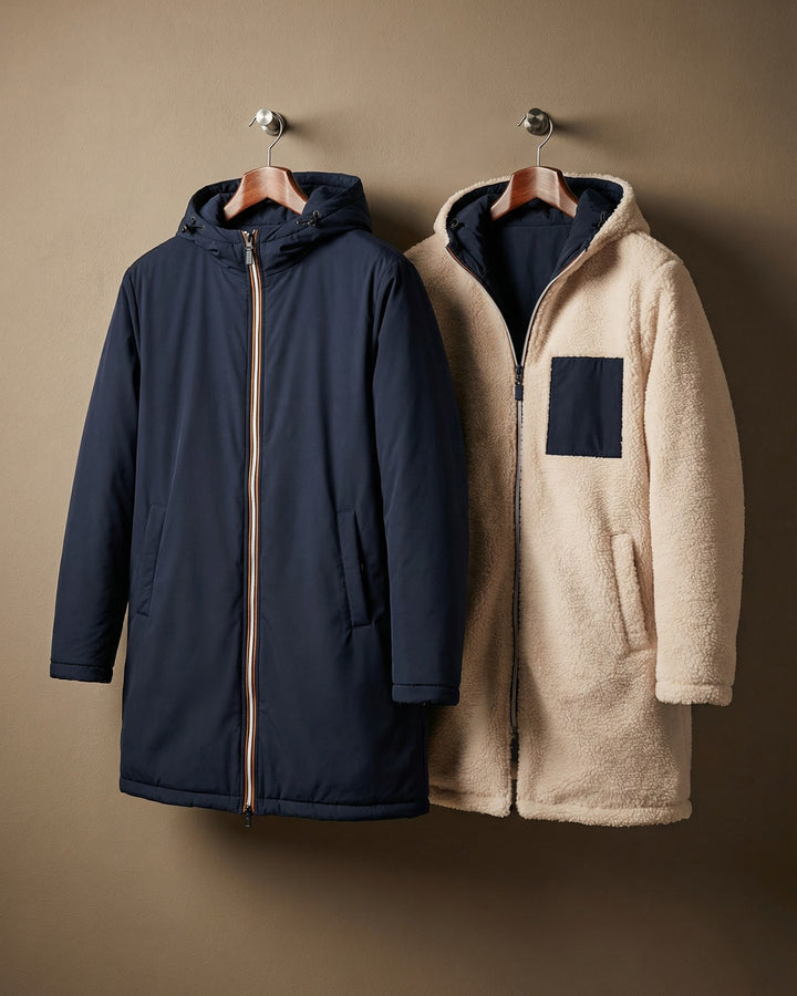 Bernardo Reversible Hooded Coat
