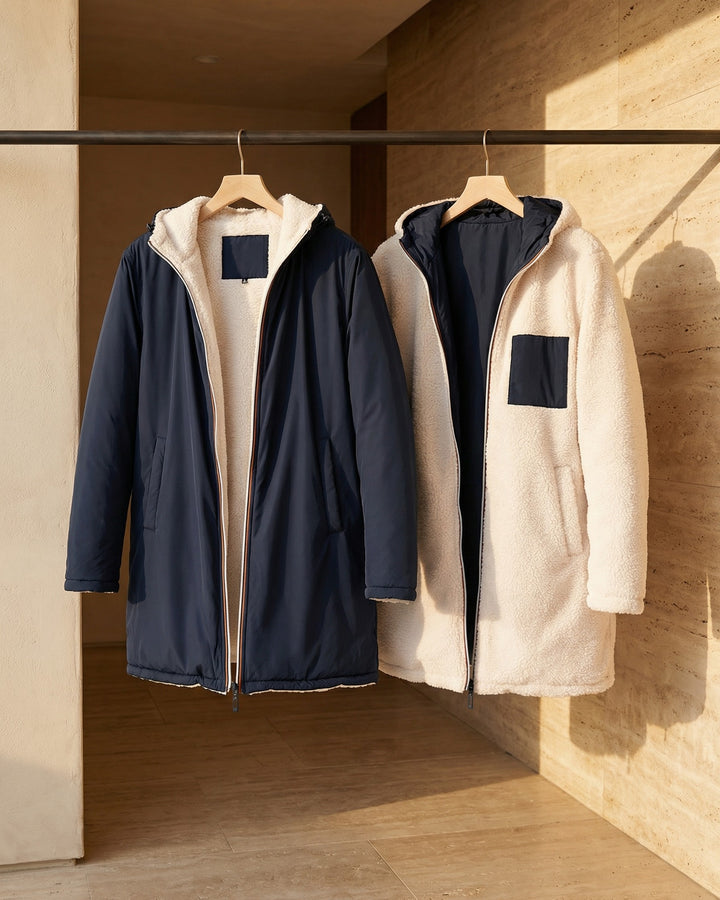 Bernardo Reversible Hooded Coat