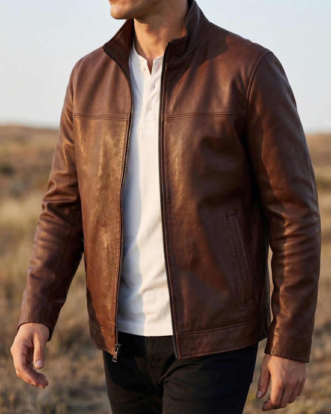 Armando Faux Leather Jacket
